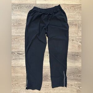 Tuff Avia  Athletic black pants zippered bottoms pockets relaxed fit SZ L